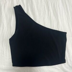 One shoulder crop top